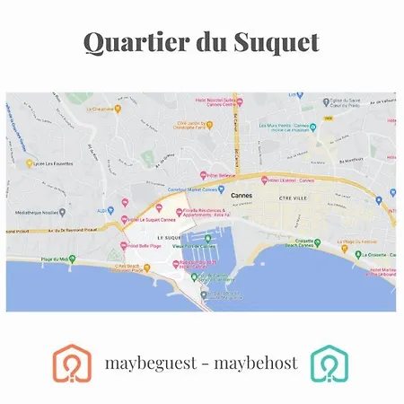 Apartment C039-appartement Lumineux Au Suquet Pour 3 Personnes Cannes